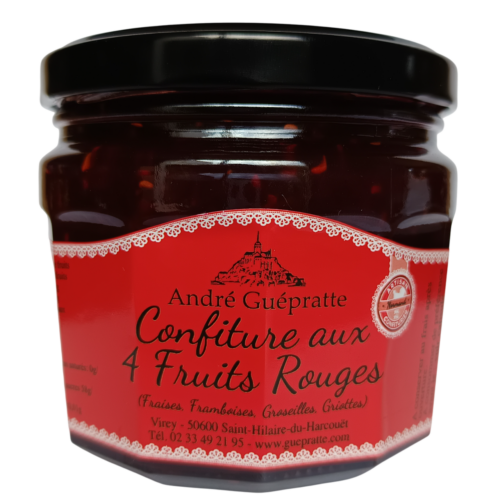 Confiture aux 4 fruits rouges Artisanale