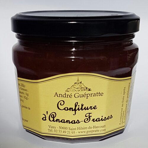Confiture d'Ananas-Fraises Artisanale