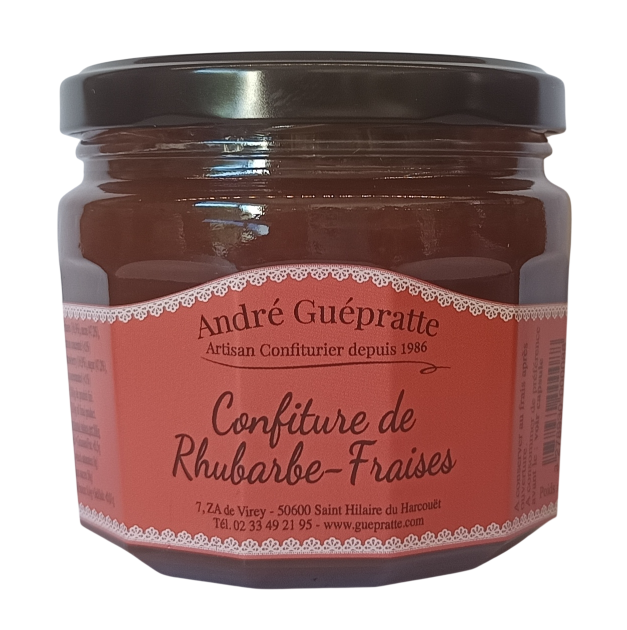 Confiture de Rhubarbe Fraises